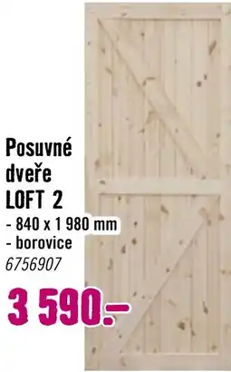 Hornbach Posuvné dveře LOFT 2 nabídka
