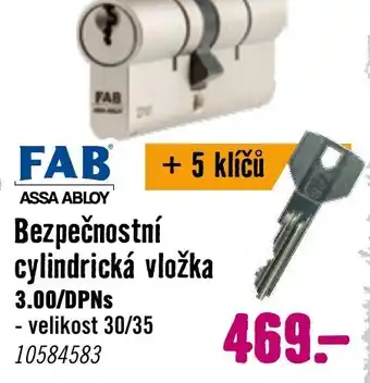 Hornbach Bezpečnostní cylindrická vložka nabídka