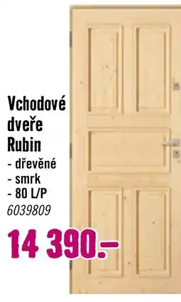Hornbach Vchodové dveře Rubin nabídka