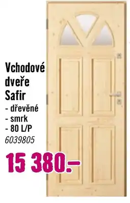 Hornbach Vchodové dveře Safir nabídka