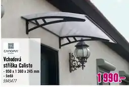 Hornbach Vchodová stříška Calisto nabídka