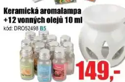 EVA Keramická aromalampa +12 vonných olejů nabídka