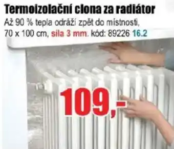 EVA Termoizolační clona za radiátor nabídka