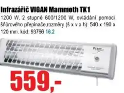 EVA Infrazářič VIGAN Mammoth TK1 nabídka