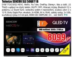 EVA Televize SENCOR SLE 500871B nabídka