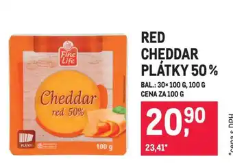 Makro RED CHEDDAR PLÁTKY 50 % nabídka