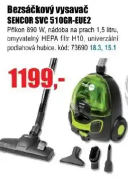 EVA Bezsáčkový vysavač SENCOR SVC 510GR-EUE2 nabídka