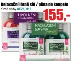 EVA Relaxační lázně sůl / pěna do koupele nabídka