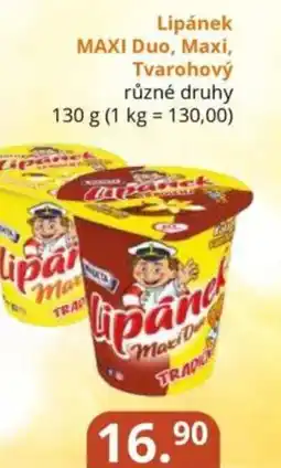 Potraviny CZ Madeta Lipánek MAXI Duo, Maxi, Tvarohový nabídka