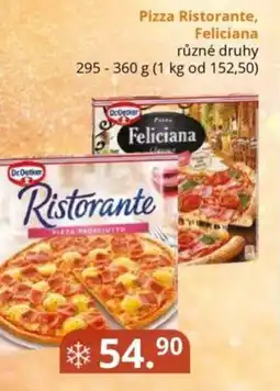 Potraviny CZ Dr Oetker Pizza Ristorante, Feliciana nabídka