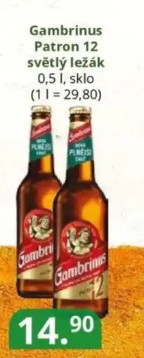 Potraviny CZ Gambrinus Patron 12 světlý ležák nabídka