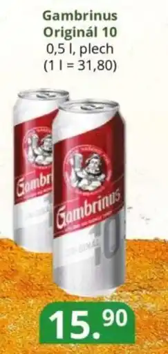 Potraviny CZ Gambrinus Originál 10 nabídka