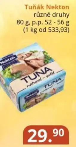 Potraviny CZ Tuňák Nekton nabídka