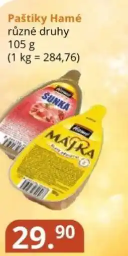 Potraviny CZ Paštiky Hamé nabídka