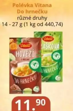 Potraviny CZ Polévka Vitana Do hrnečku nabídka
