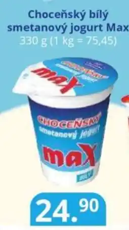 Potraviny CZ Choceňský bílý smetanový jogurt Max nabídka