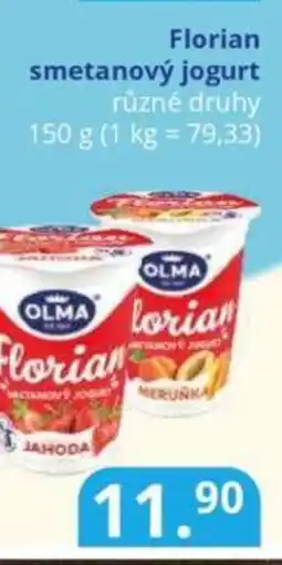 Potraviny CZ Florian smetanový jogurt nabídka