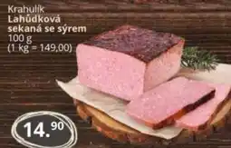 Potraviny CZ Krahulik Lahůdková sekaná se sýrem nabídka