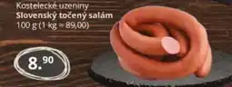 Potraviny CZ Kostelecké uzeniny Slovenský točený salám nabídka