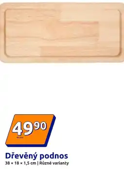 Action Dřevěný podnos nabídka