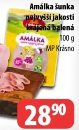 Partner Maloobchodní síť Amálka šunka nejvyšší jakosti krájená balená nabídka