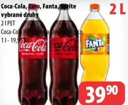 Partner Maloobchodní síť Coca-Cola, Zero, Fanta, Sprite vybrané druhy nabídka