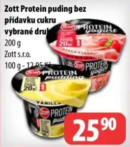 Partner Maloobchodní síť Zott Protein puding bez přídavku cukru nabídka