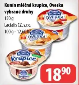 Partner Maloobchodní síť Kunín mléčná krupice, Oveska nabídka
