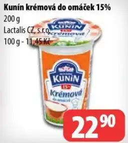 Partner Maloobchodní síť Kunín krémová do omáček 15% nabídka