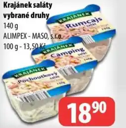 Partner Maloobchodní síť Krajánek saláty vybrané druhy nabídka