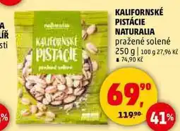 Penny Market KALIFORNSKÉ PISTÁCIE NATURALIA pražené solené, 250 g nabídka