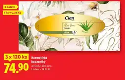 Lidl Cien kosmetické kapesníky nabídka