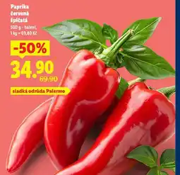Lidl Paprika červená špičatá nabídka