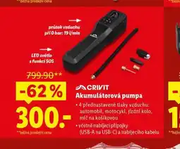 Lidl Akumulátorová pumpa nabídka