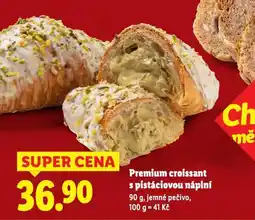 Lidl Premium croissant s pistáciovou náplní nabídka
