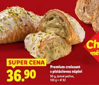 Lidl Premium croissant s pistáciovou náplní nabídka