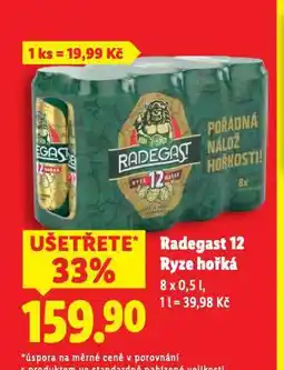 Lidl Radegast ryze hořká 12 nabídka