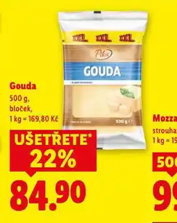 Lidl Gouda bloček nabídka