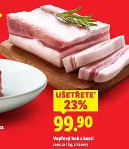 Lidl Vepřový bok s kostí nabídka
