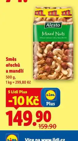 Lidl Směs ořechů a mandlí nabídka