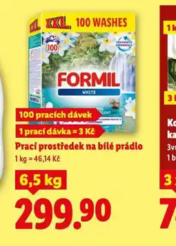 Lidl Formil prací prostředek na bílé prádlo nabídka