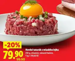 Lidl Hovězí tatarák z mladého býka nabídka