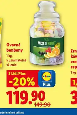 Lidl Ovocné bonbony nabídka