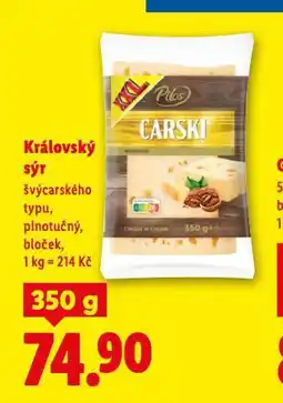 Lidl Královský sýr nabídka