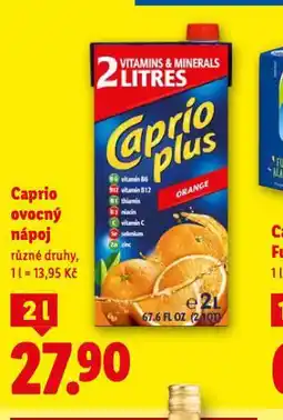Lidl Caprio ovocný nápoj nabídka