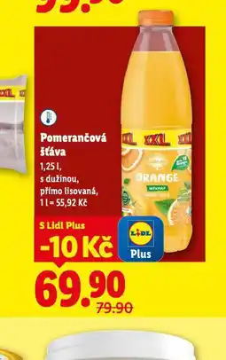 Lidl Pomerančová šťáva nabídka