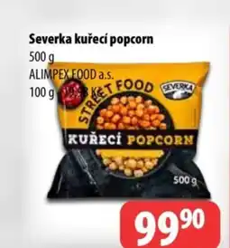 Partner Maloobchodní síť Severka kuřecí popcorn nabídka