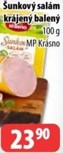 Partner Maloobchodní síť Šunkový salám krájený balený nabídka
