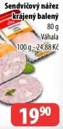 Partner Maloobchodní síť Sendvičový nářez krájený balený nabídka