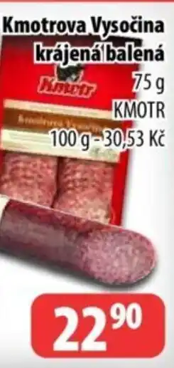 Partner Maloobchodní síť Kmotrova Vysočina krájená balená nabídka